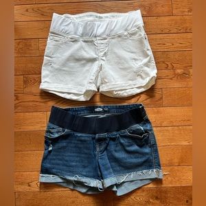 Old navy maternity jean shorts size 8